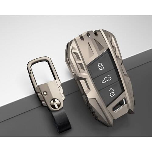 Car key case For Volkswagen VW Tiguan MK2 Magotan Passat B8 CC For Skoda Superb A7 17 2018 2019 2020 key shell cover key chains