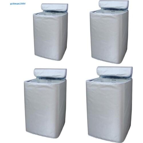 P15D Washing Machine Cover Sunscreen Dustproof Thicker Fabric Zippers Convenient Use