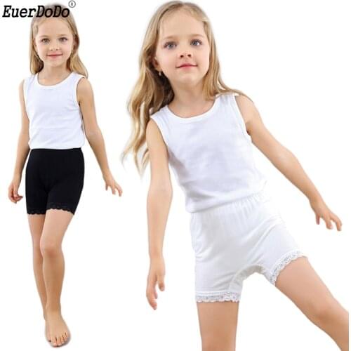 Breathable Modal Lace Tight Shorts For Girls Anti Emptied Safety Short Pants Soft Teens Girl Underwear For Skirt