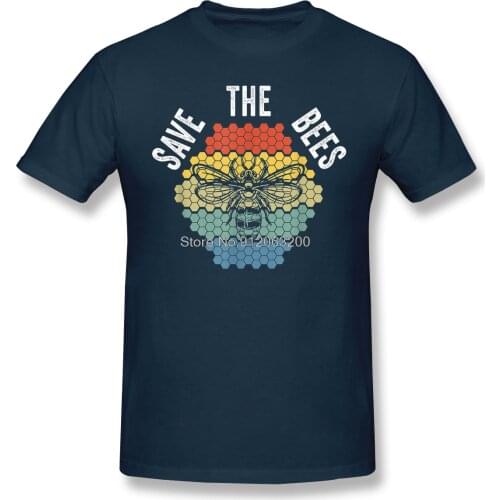 A In A Honey Comb Save The Bees Shirt Men Short Summer Sleeve TShirt Cute Wholesome Bee Funny Humor Animal Casual Loose T-Shirt