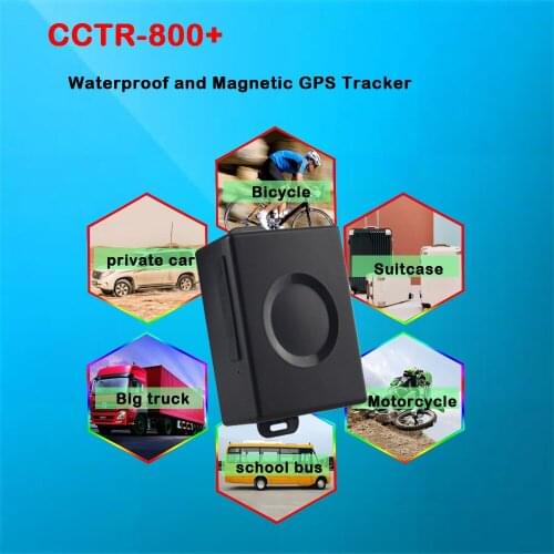 CCTR-800+ Waterproof GPS Car Tracker with Powerful Magnet 6000mAh Battery Low Alarm Notice History Tracking Platform Free Track