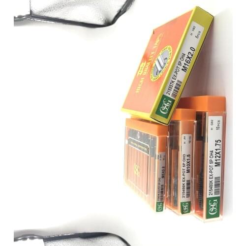 Korea KOSG Black Edge Angle Tap Generally Used Oxidation With EX-POT(PIECE/10PIECES) M3M4M5M6M8M10M12M14M16M18M20