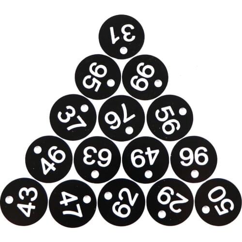 Round Number Husbandry Farm Beehive Label Beekeeping Box Numbered With Hole Tag Animal Livestock Markers Classification Sign