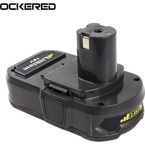Ockered 18V 3000mAH Li-ion Rechargeable Battery For Ryobi ROB-P103 P104 P105 P102 P103 P107 P108 Lithium Power Tool Batteries