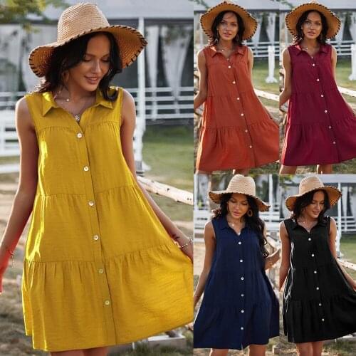 LOVELYFOX Fashionable Shirt Dresses