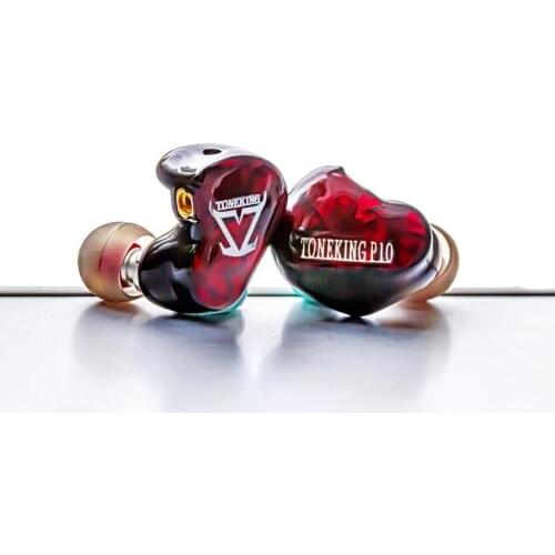 TONEKING Musicmaker P10 Custome Panel Flat Diaphragm Hifi Music Monitor DJ Studio Earphones Male Model Custom Flat Earbuds