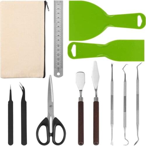12Pcs Vinyl Weeding Tools Set Basic Craft Weeding Kit for DIY Precision Cricut Silhouettes Cameos Lettering