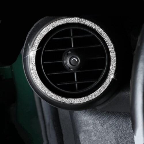 Car Air Vent Outlet Cover with Crystals Mouldings Trim For Mini Cooper Clubman Countryman F55 F56 F60 R55 R56 R60 Styling