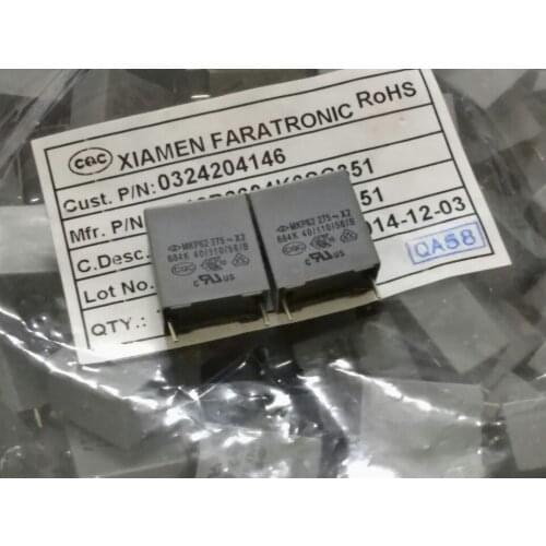 New and origina MKP62 x2 275V 684K 0.68UF 275VAC 15MM Thin film capacitor