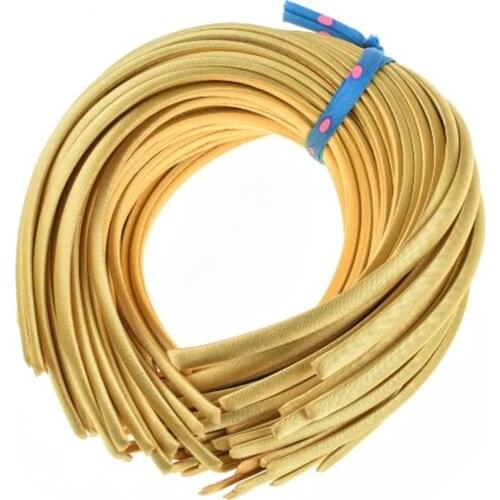 1PIECES 20 Colors 10mm Baby Girls Solid Satin Cover Headbands For Kids Children Hard Hairband Hair Accessories