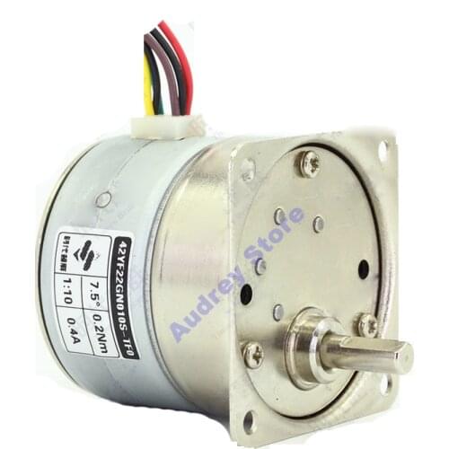 DC12V 0.4A 0.2NM 42YF22GN010S-TF0 Permanent magnet gear Decelerate stepper motor 7.5 degrees Deceleration ratio 1:10