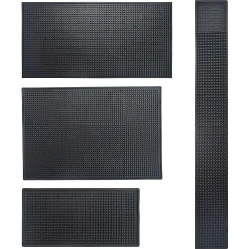 ​Anti-slip Bar Rubber Mat PVC Pad Coaster Kitchen Placemat Barber Insulation Cup Mug Set Beer Whiskey Waterproof Bar Accessories