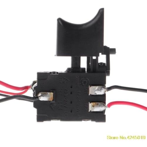 High quality Electric Drill Dustproof Speed Control Push Button Trigger Switch DC 7.2-24V New