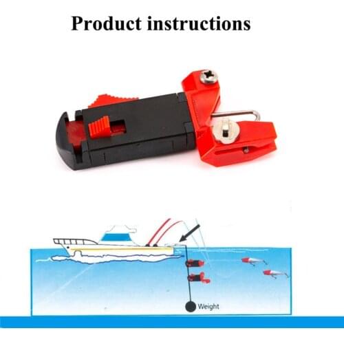 1pc Adjustable Heavy Tension Snap Release Clip for Weight, Planer Board, Kite, Outrigger Trolling Clips Outdoor Fishing Tools