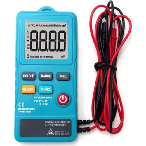 Handheld Multimeter Manual Measurement True Effective Value Low Battery Reminder With LCD Display Clear Data Display Accurately