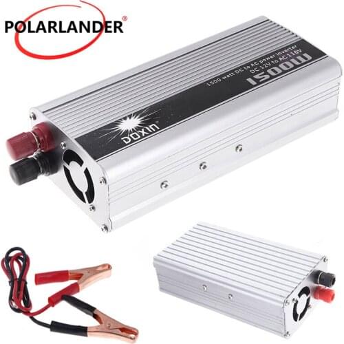 Voltage Transformer 1500W Converter Power Supply 50 Hz DC 12V to AC 110V Inverter Portable USB Car Charger