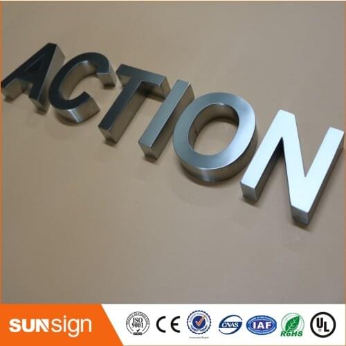 Sign manufacturer 3d stainless steel letters
