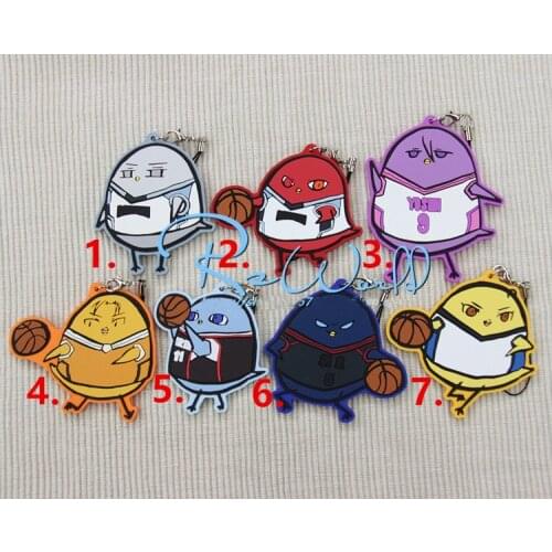 1pcs Anime Keychain Kuroko no Basket Kagami Taiga Junpei Mitobe Rinnosuke Keychain Keyrings Portachiavi Llaveros
