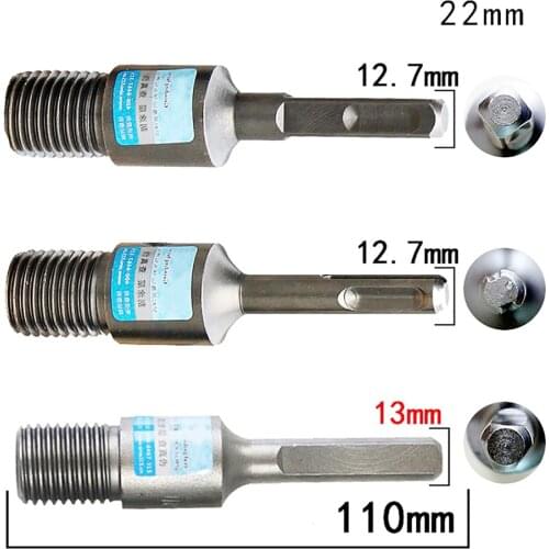 1pc M22 Diamond Core Drill Adapter Wet Drill Bit for SDS Plus Electric Hammer Drill Accessories Square/ Round/ Triangle Shank