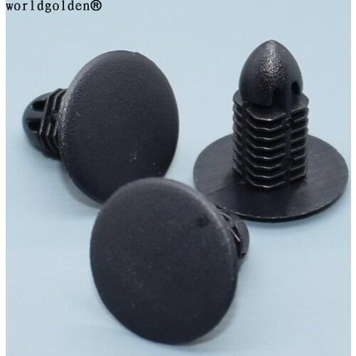 Worldgolden 100pcs plastic clip Trim Panel Retainer for Toyota#90467-07198-CO，51Z16-06003(51Z1606003)