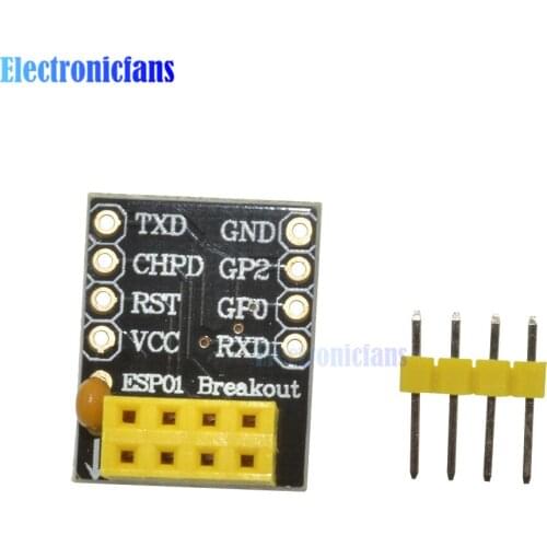2Pcs ESP8266 ESP-01 ESP-01S Breadboard Adapter PCB for Serial Wifi Transceiver Network Module New Arrival