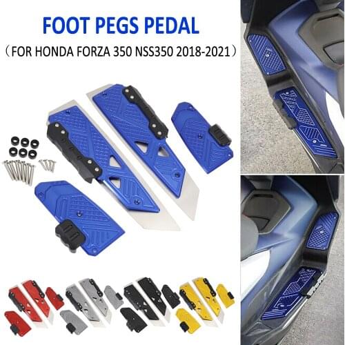 2021 Motorcycle Footrest Footboard Step Footpad Pedal Plate Foot Pegs For Honda Forza350 FORZA 350 NSS350 NSS 350 2018 2019 2020