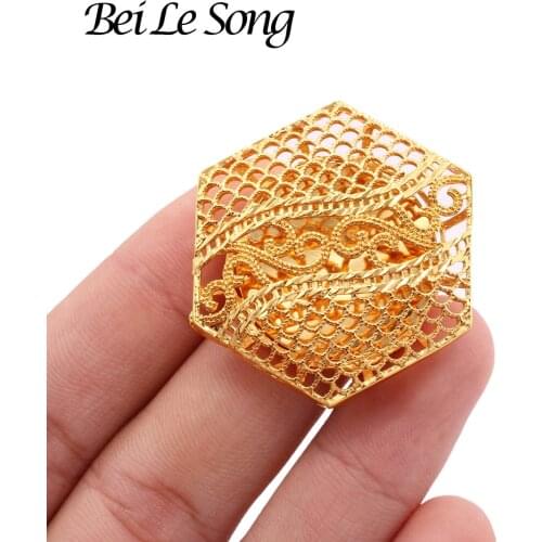 24K Gold plated trendy adjustable rings designs girls bridal jewelry wedding Gifts Ring accessories fine jewellery for women