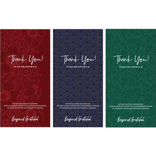 CPDD Pack of 50 Thank You For Your Order Stickers Set Red/Green/Blue Sticker Labels For Small Business Gift Box Sealing Decor