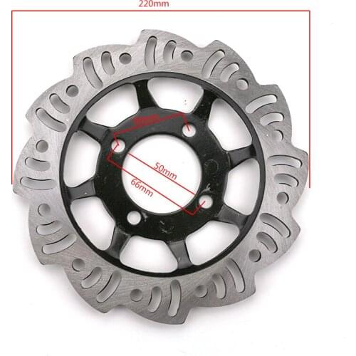 Free shipping Motocross accessories CRF50 XR small high race 220MM brake disc Plate brake For 50/70/ 90/110/125cc Dirt Bike