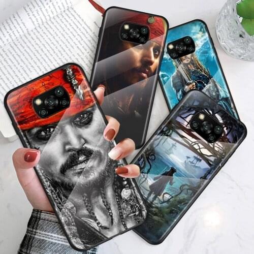 Tempered Glass Shell Luxury Cover Pirates Caribbean For Xiaomi Mi POCO F3 F2 X3 NFC X2 M2 Pro Shockproof Phone Case