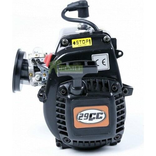 29cc 4 Bolt Engine (Walbro Carburetor & Ngk Spark Plug) for 1/5 HPI Rofun Rovan KM BAJA Losi 5ive T FG GoPed RedCat RC CAR PARTS