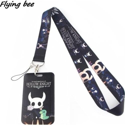 Flyingbee X1286 Cartoon Knight Lanyard Credit Card ID Holder Bag Student Women Travel Bank Bus Business Card Cover Badge