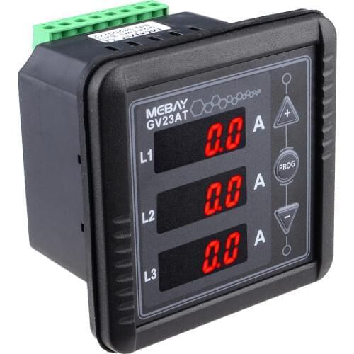 Brand New GV23AT Generator Digital Three Phase 3P AC Ammeter Amp Tester Current Meter Free Shipping 12001868