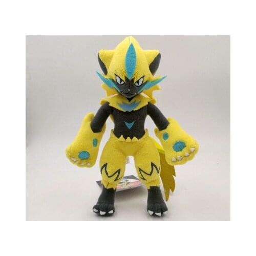 Hot Toys Pokemon anime Contoon 32CM Zeraora Plush Doll Stuffed Toy Limited Plush Doll Toy Present New Years Gift