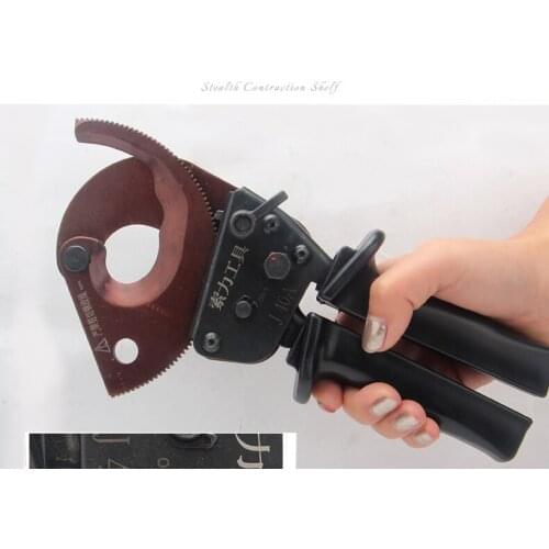 Quality hand ratchet cable cutter pliers, max.300mm2 copper alu. cable cutting tools