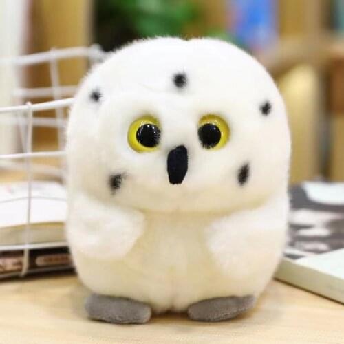 Like Real Flying Animals Bird Plush Toys Round Cute Lifelike Owl Stuffed Dolls Gifts For Kids Boy Girls
