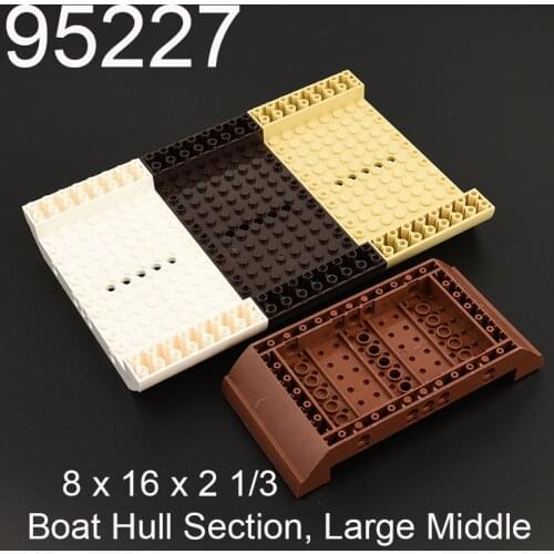 Building Blocks 95227 Technology parts 8x16x2 hull hull deck moc 1 PCS Educational toy for children