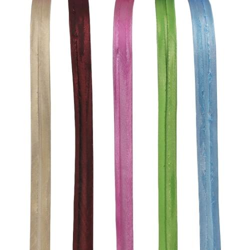 Polyester 5/8"(15mm) Metallic Satin Bias Tape Bias Binding For DIY Garment Sewing And Trimming 25yard/roll