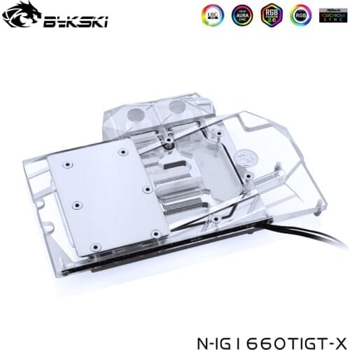 Bykski VGA Cooler For Colorful Geforce RTX 2060 GT V2 /1660 Ti Gaming GT 6G ,Watercooling Card Cooled Head, N-IG1660TIGT-X