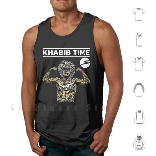 Khabib Time tank tops vest 100% Cotton Khabib Time Khabib Nurmagomedov Martial Arts Boxing Boxer Combat Fight Sports Athlete