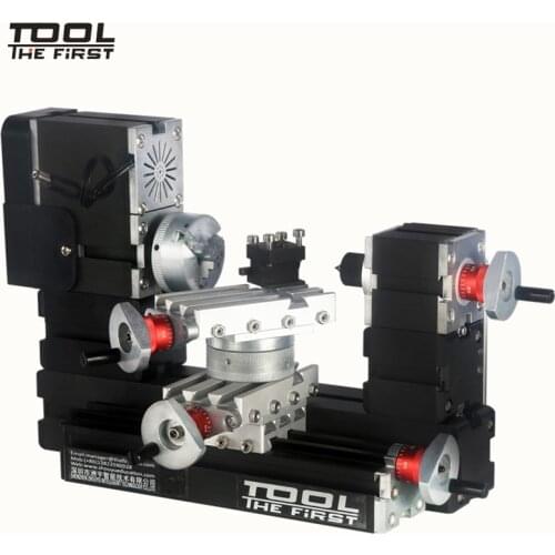 Thefirsttool TZ20002MR Big Power Mini Metal Rotating Lathe 12000rpm 60W Motor Larger Processing Radius DIY Tool Childrens Gift