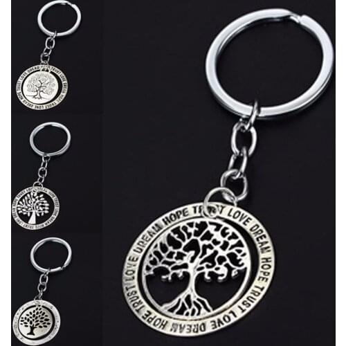Fashion Tree Of Life Charms Keychain Key Chain Women Men Jewelry Bag Accessories Keyring For Men Gifts Souvenir Car Keyfob