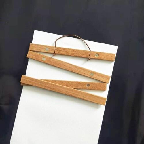 Multi-Size Magnetic Poster Hanger Scroll Painting Wooden Frame Home Office Shop DIY Decoration