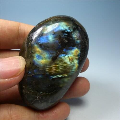 Natural mineral crystal specimens of natural Moonstone labradorite stone spectrum stone ornaments play