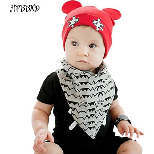 2020 New Baby Boys and Girls Hat Newborn Baby Cotton Skullies Love mama print Caps Hats For Baby Kids Knitted Beanies Cap BH022