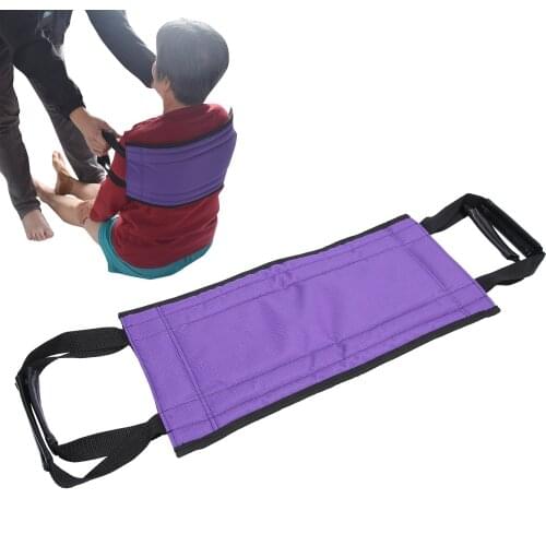Patient Elderly Transfer Moving Belt Wheelchair Bed Nursing Safe Lift Strap with PU Leather Handle Auxiliary Shift Brace Support