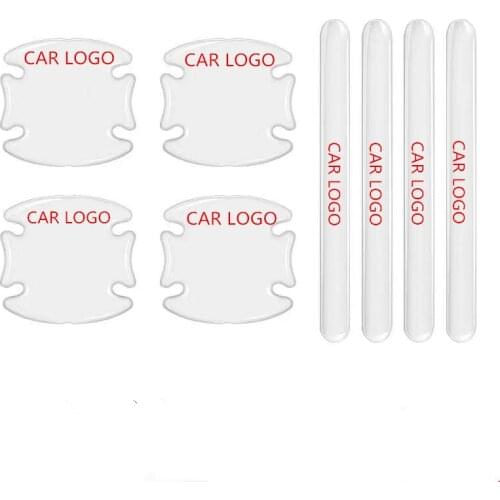 Transparent invisible protective film on car door handles, scratches on car door bowl handles, anti-scratch stickers