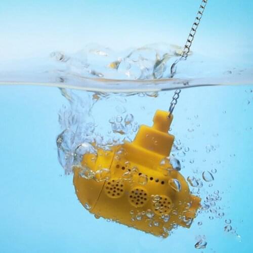 2022 New Design Creative Submarine Shape Silicone Tea Infuser Strainer Filter for Kitchen Home Making Tea