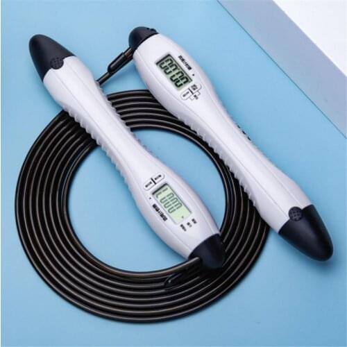Anti-sweat handle Counting rope skipping steel wire Rope skipping Adjustable electronic counting jump rope timing Equipment