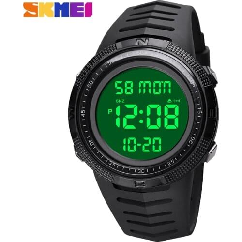 SKMEI Sport Watch LED Chronograph Waterproof 5ATM Electronic Clock Digital Watch 1632